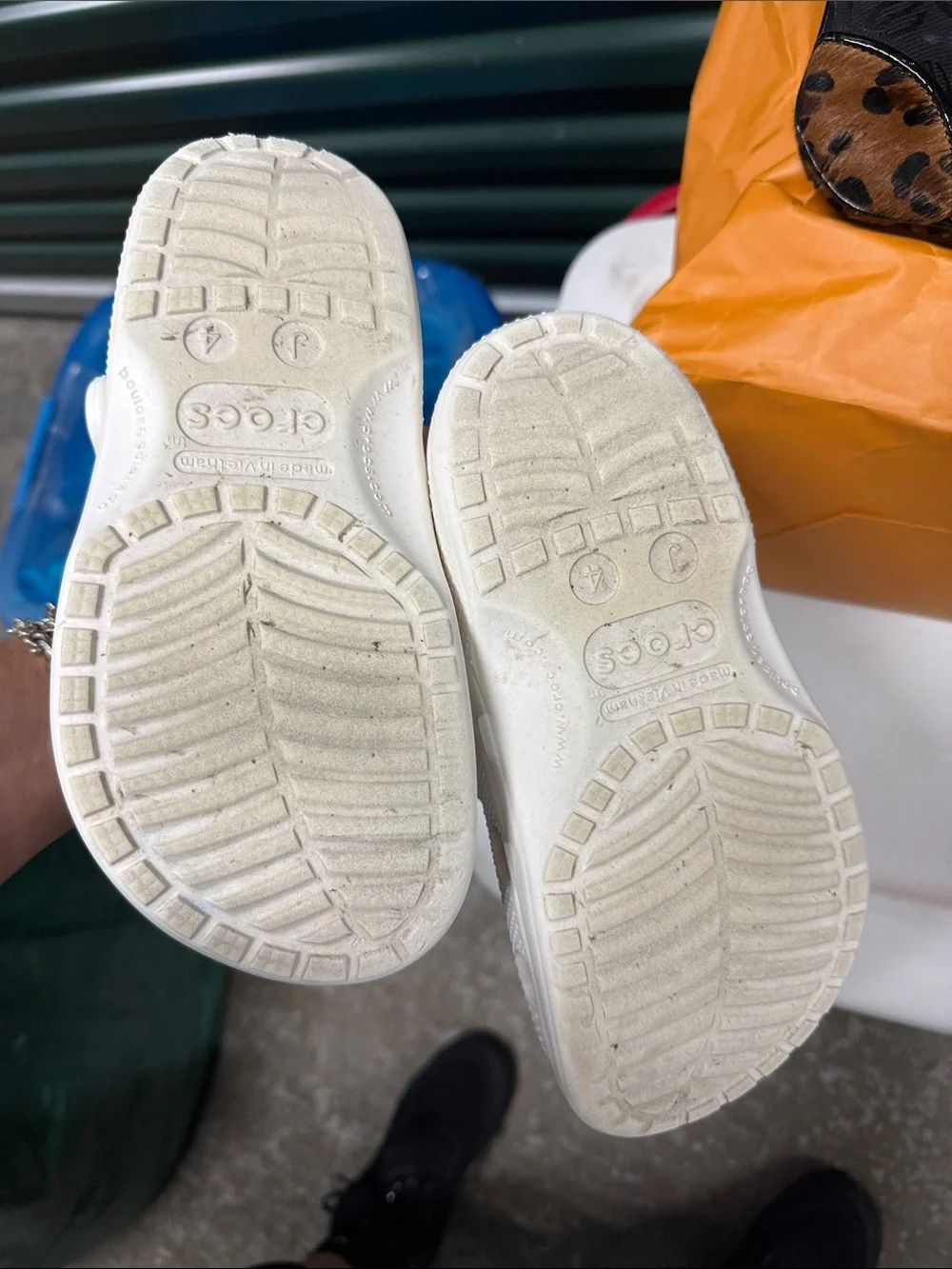 CROCS Kids White Classic Clog Slip-On